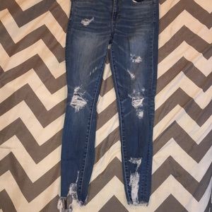 AE destroyed high rise jeggings